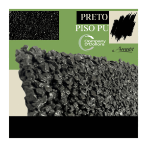 revestimento cristal de pedras naturais Piso PU Drenante Pedras Naturais - Preto 23Kg Amais