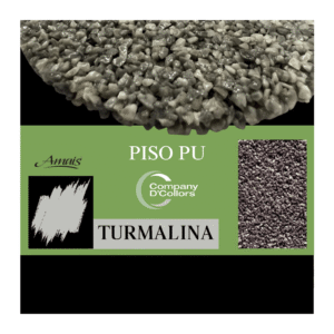 revestimento cristal de pedras naturais Piso PU Drenante Pedras Naturais - Turmalina 23Kg Amais