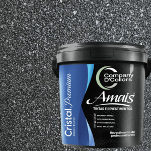 Revestimento Cristal Pedras Naturais - Preto - Company Dcollors